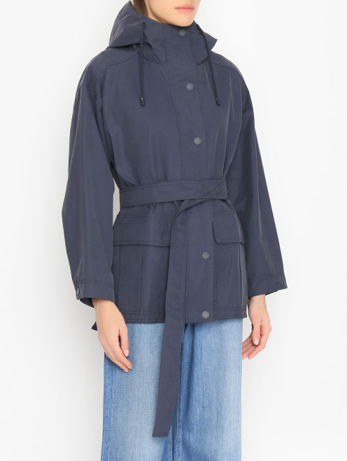 Куртка из смешанного хлопка с карманами Weekend Max Mara - МодельВерхНиз