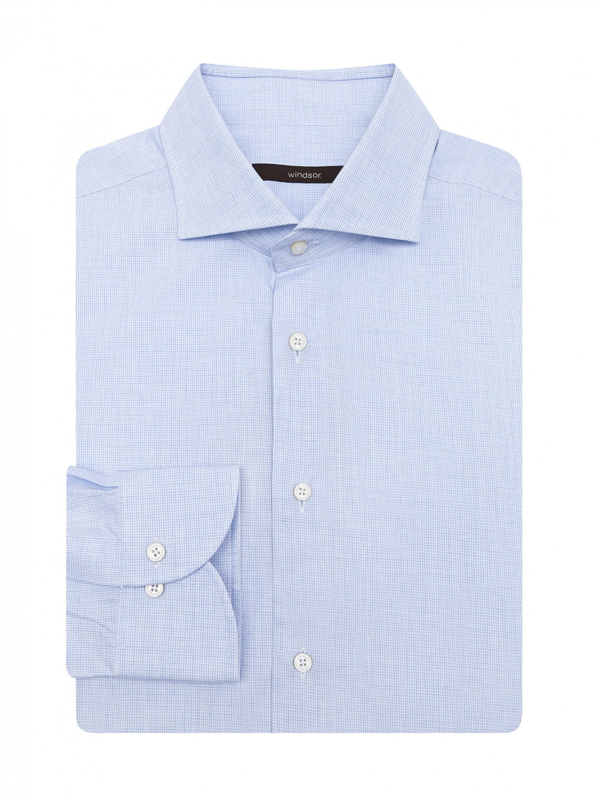 Рубашка из хлопка с узором Windsor  –  Общий вид  – Цвет:  Узор