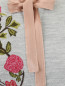 Платье из шерсти с цветочным узором Alberta Ferretti  –  Деталь
