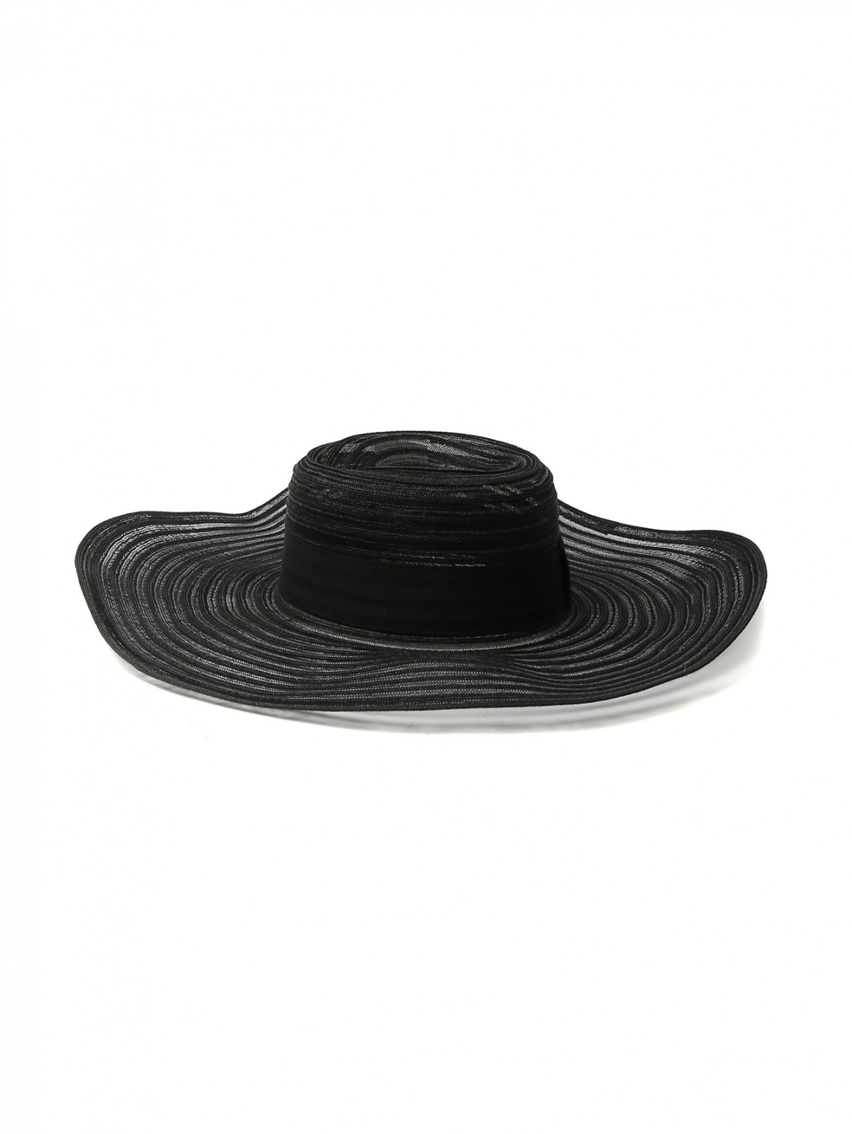 Шляпа полупрозрачная с широкими полями Persona by Marina Rinaldi  –  Общий вид  – Цвет:  Черный
