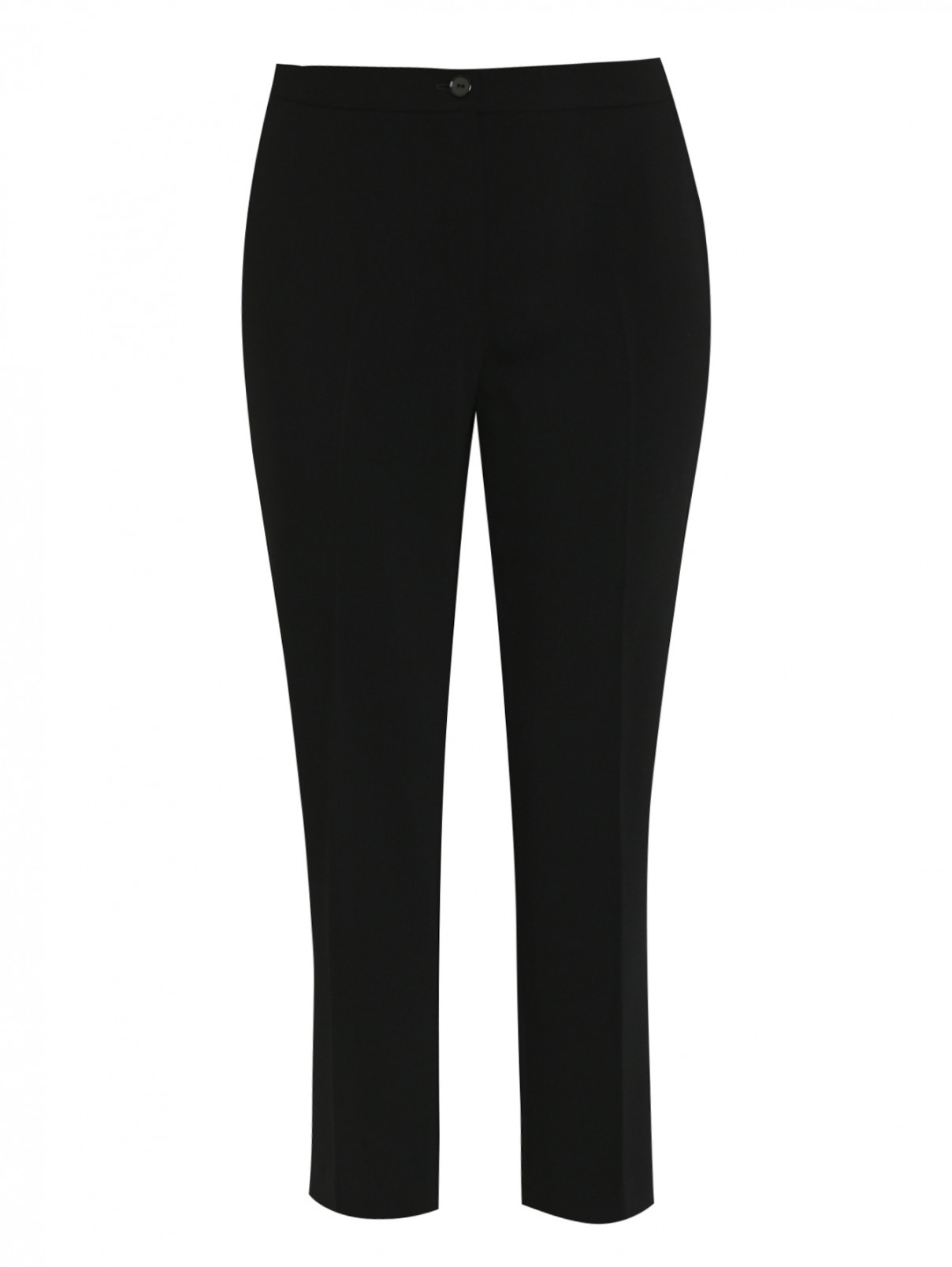 Укороченные брюки со стрелками Persona by Marina Rinaldi  –  Общий вид  – Цвет:  Черный