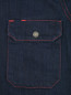 Рубашка из денима с контрастной отстрочкой Calvin Klein 205W39NYC  –  Деталь