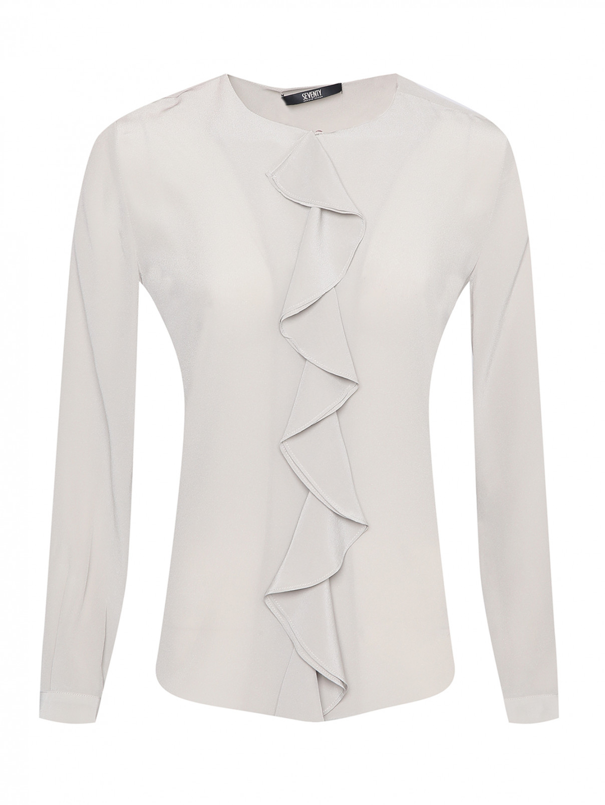 Блуза однотонная из шелка Seventy  –  Общий вид