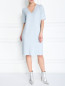 Трикотажное платье-мини с коротким рукавом Marina Rinaldi  –  МодельОбщийВид