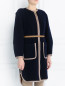 Пальто из шерсти с накладными карманами Tara Jarmon  –  Модель Верх-Низ