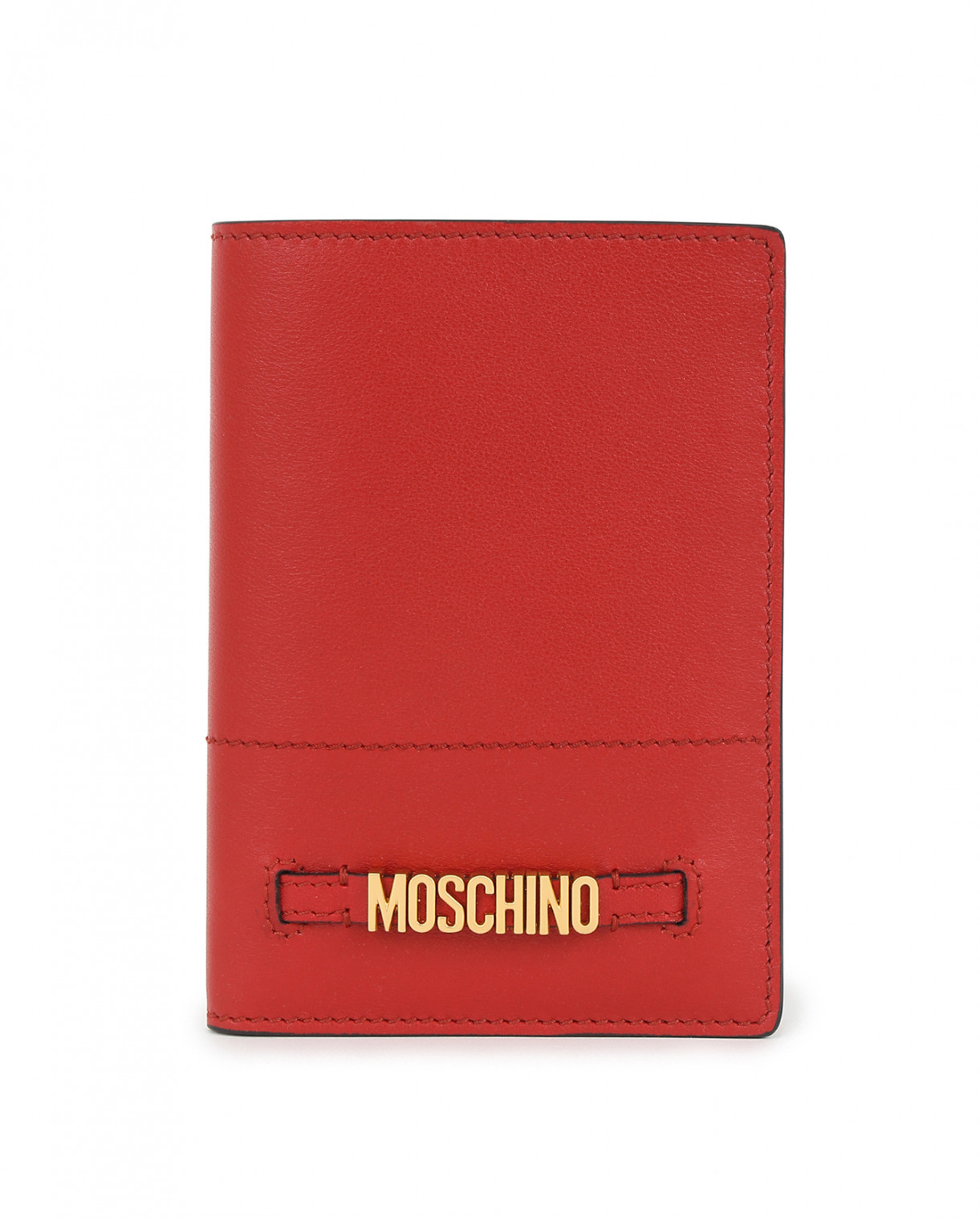 Кошелек из кожи Moschino Couture  –  Общий вид  – Цвет:  Красный