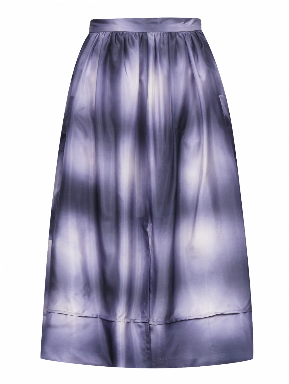 Юбка из шелка с боковыми карманами Sonia Rykiel  –  Общий вид  – Цвет:  Фиолетовый