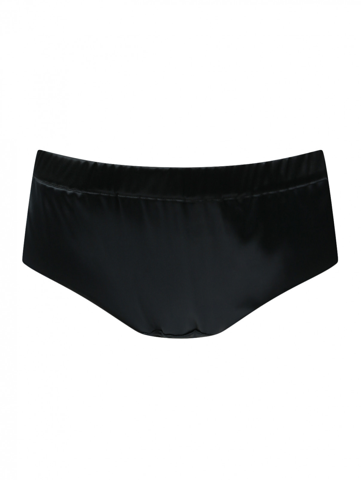Трусы-шорты с принтом Moschino Underwear  –  Общий вид  – Цвет:  Черный