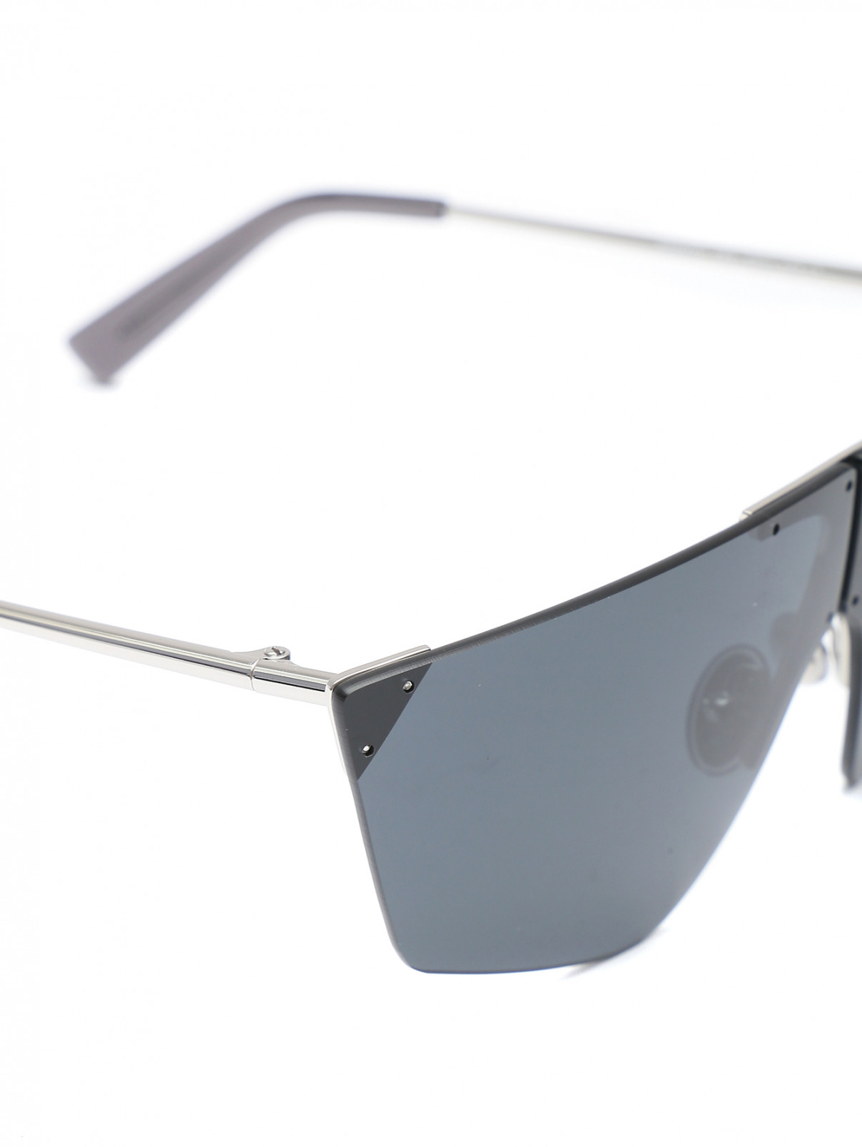 Очки солнцезащитные с металлическими дужками Max Mara  –  Деталь1  – Цвет:  Черный