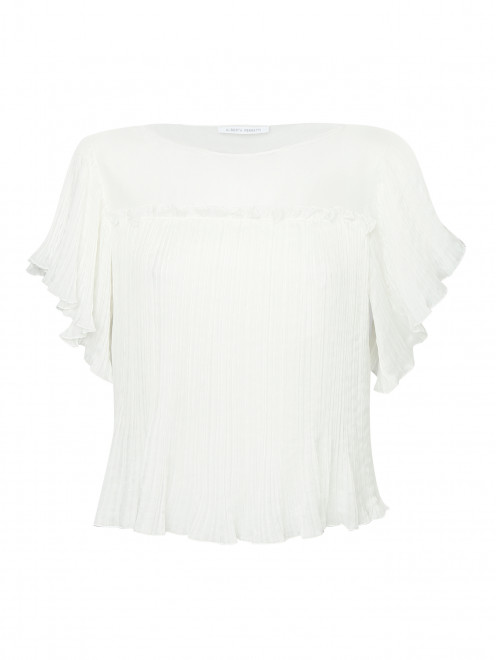 Блуза из шелка с коротким рукавом Alberta Ferretti - Общий вид