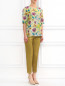 Блуза из шелка с цветочным узором Etro  –  Модель Общий вид