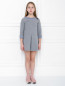Платье трикотажное с вышивкой Armani Junior  –  МодельВерхНиз