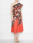Платье хлопковое, с цветочным узором Marina Rinaldi  –  МодельВерхНиз
