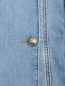 Двубортная джинсовая куртка с брошью Ermanno Scervino  –  Деталь1