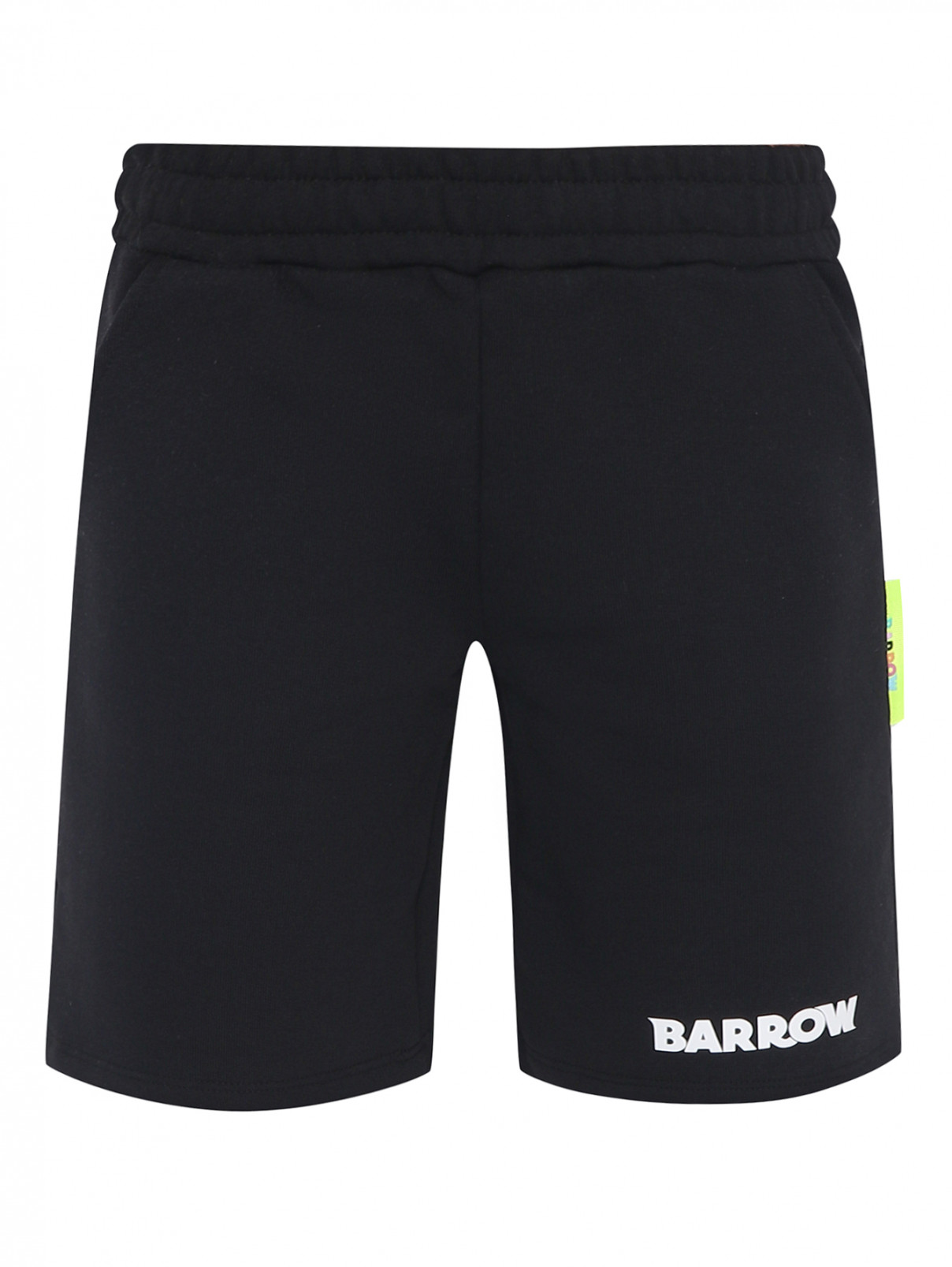 Хлопковые шорты с карманами Barrow Kids  –  Общий вид  – Цвет:  Черный