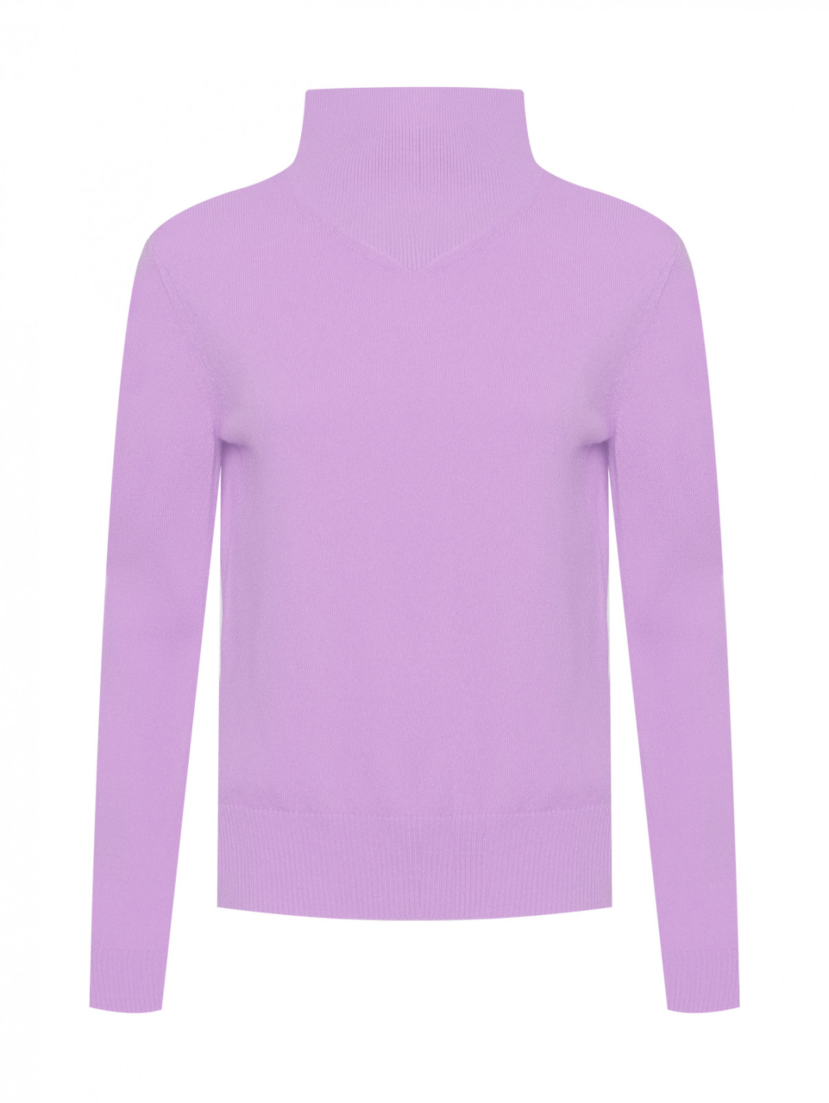 Базовый свитер из шерсти Max&Co  –  Общий вид  – Цвет:  Фиолетовый