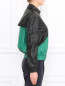 Куртка из кожи с контрастной вставкой Kenzo  –  Модель Верх-Низ2
