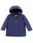 Пальто из шерсти с капюшоном и карманами Baby Dior  –  Общий вид