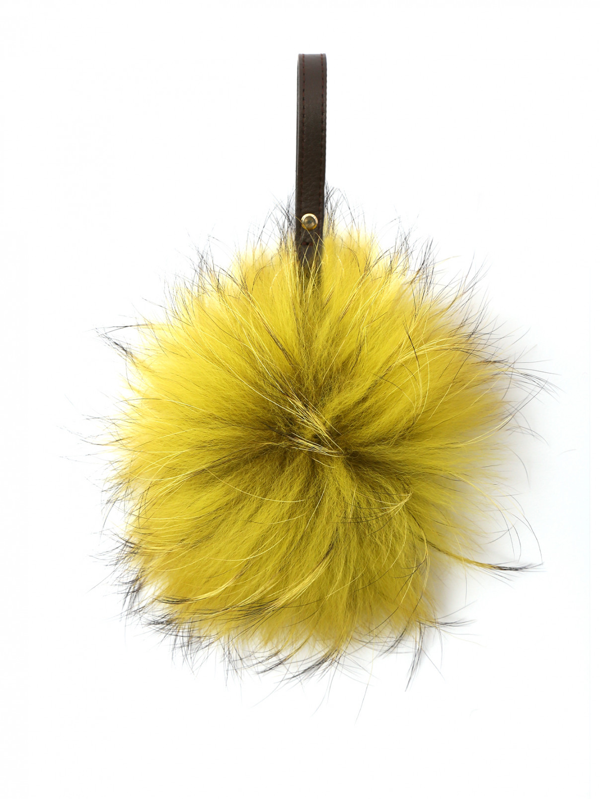 Брелок из меха Max Mara  –  Общий вид  – Цвет:  Желтый