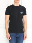 Базовая футболка из хлопка Emporio Armani  –  Модель Верх-Низ