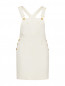 Платье из смешанного хлопка с декоративными пуговицами Moschino  –  Общий вид