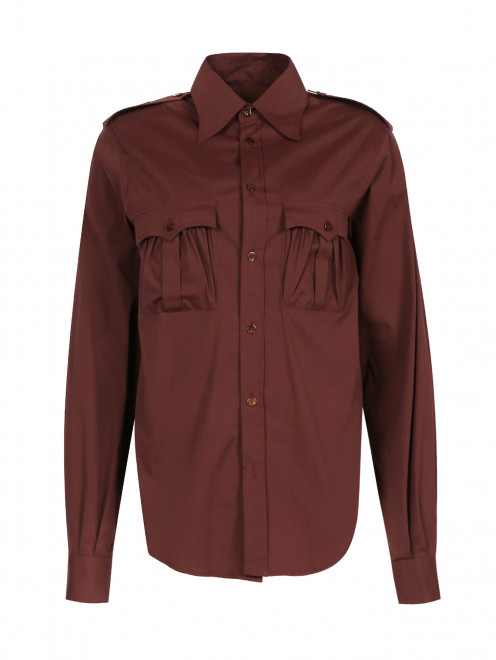 Рубашка из хлопка с нагрудными карманами Jean Paul Gaultier - Общий вид