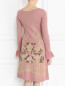 Платье из шерсти с цветочным узором Alberta Ferretti  –  Модель Верх-Низ1