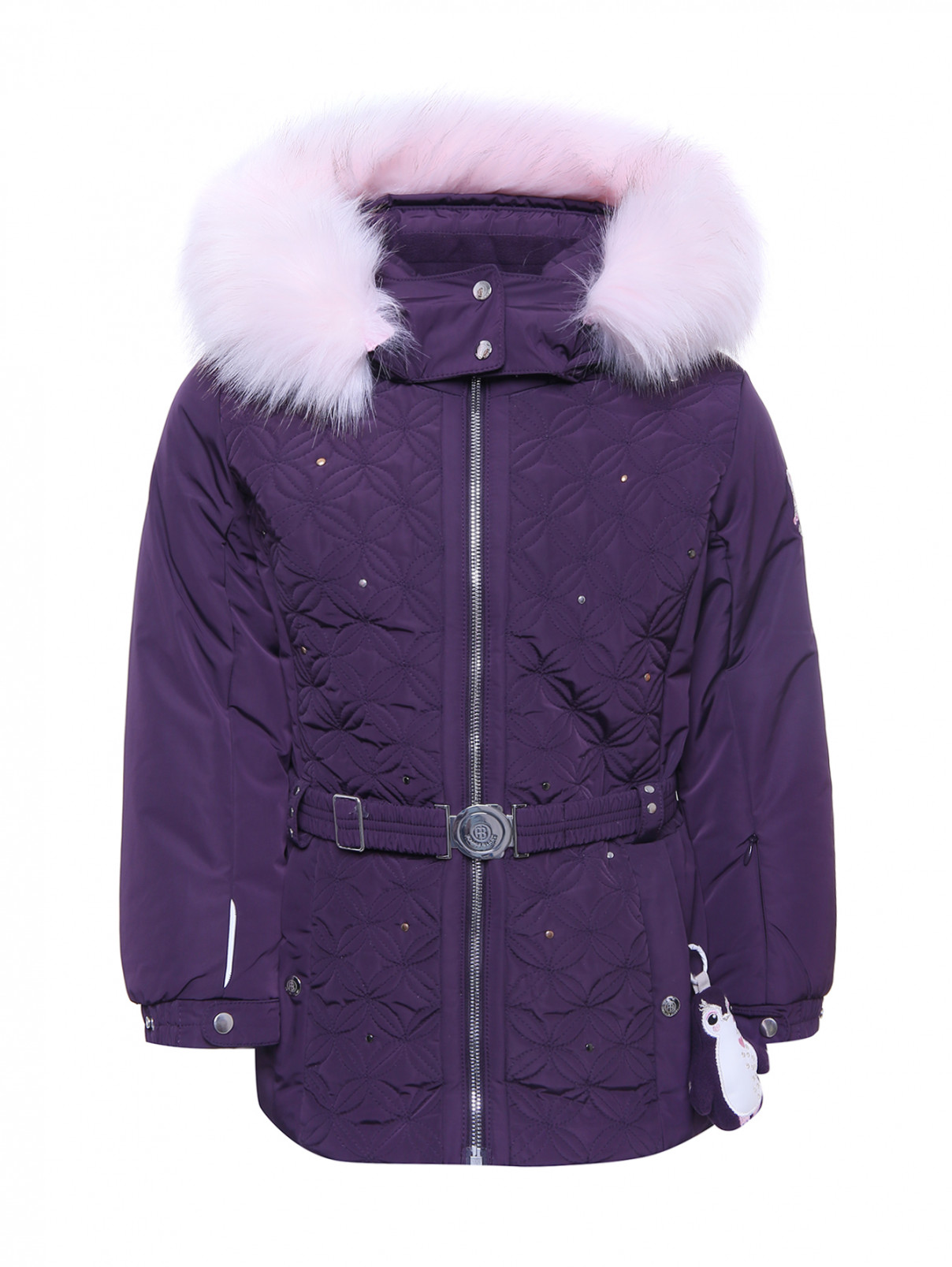 Горнолыжная куртка с металлическим декором Poivre Blanc  –  Общий вид  – Цвет:  Фиолетовый