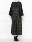 Платье из шелка с узором Marina Rinaldi  –  МодельВерхНиз1