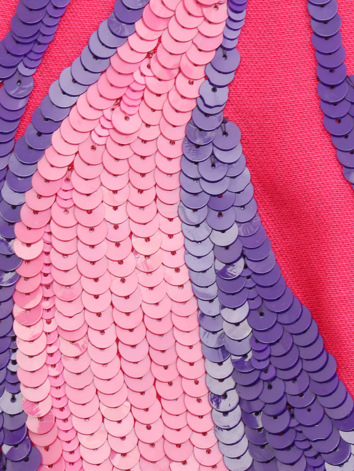 Юбка-трапеция с боковыми карманами декорированная пайетками Alberta Ferretti  –  Деталь1  – Цвет:  Розовый