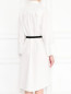 Платье-рубашка из хлопка с контрастным поясом Weekend Max Mara  –  МодельВерхНиз1