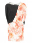 Платье-мини свободного кроя из шелка с узором Barbara Bui  –  Общий вид