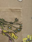 Кардиган из шелка и кашемира с цветочным узором Marina Rinaldi  –  Деталь