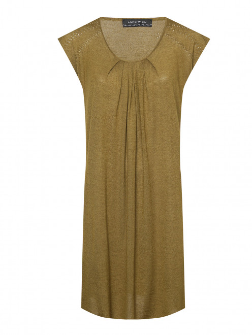 Платье из кашемира и шелка Andrew GN - Общий вид