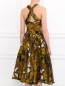 Платье из шелка с узором Donna Karan  –  Модель Верх-Низ1