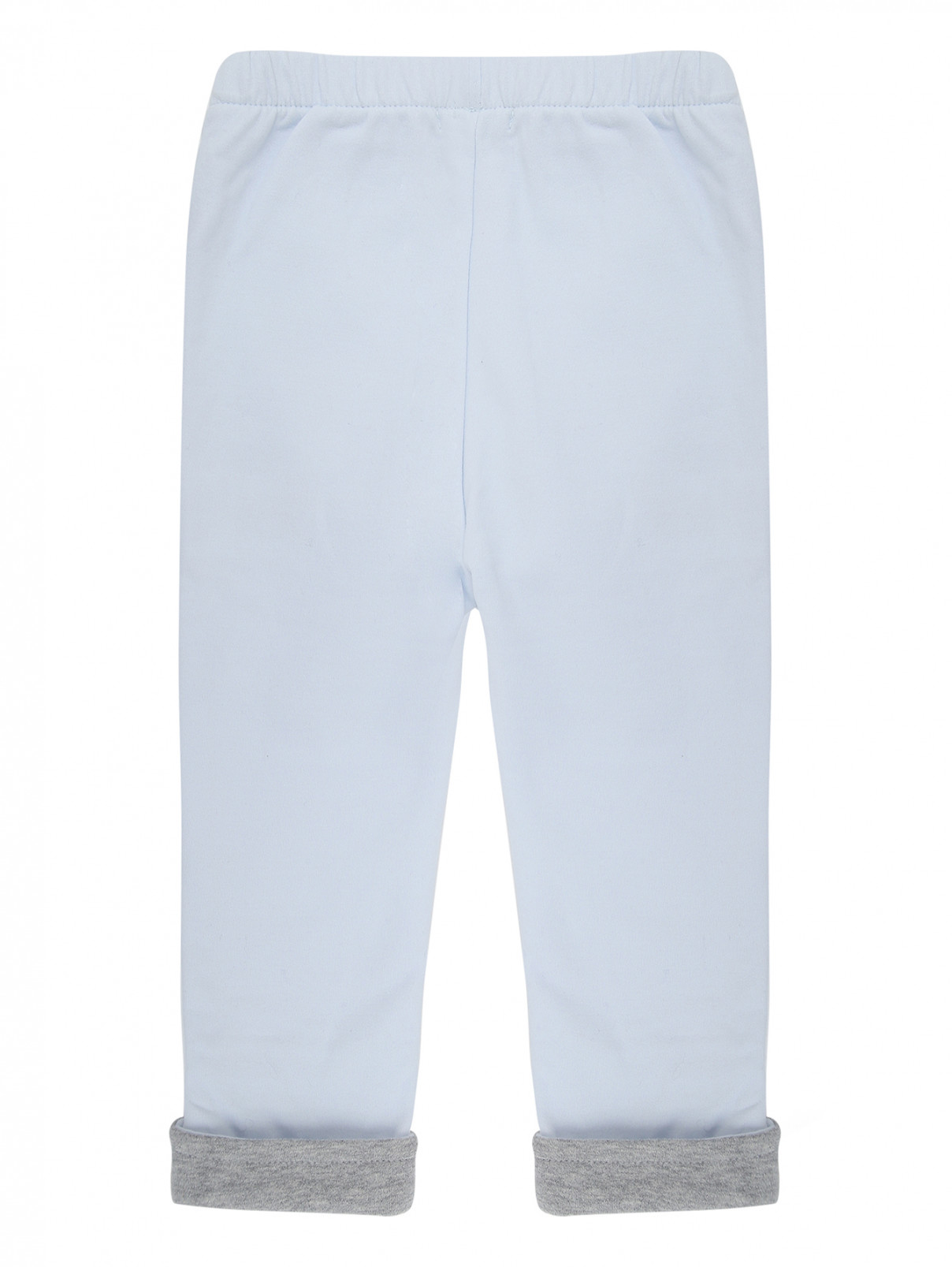 Трикотажные брюки с отворотами Nanan  –  Общий вид  – Цвет:  Синий