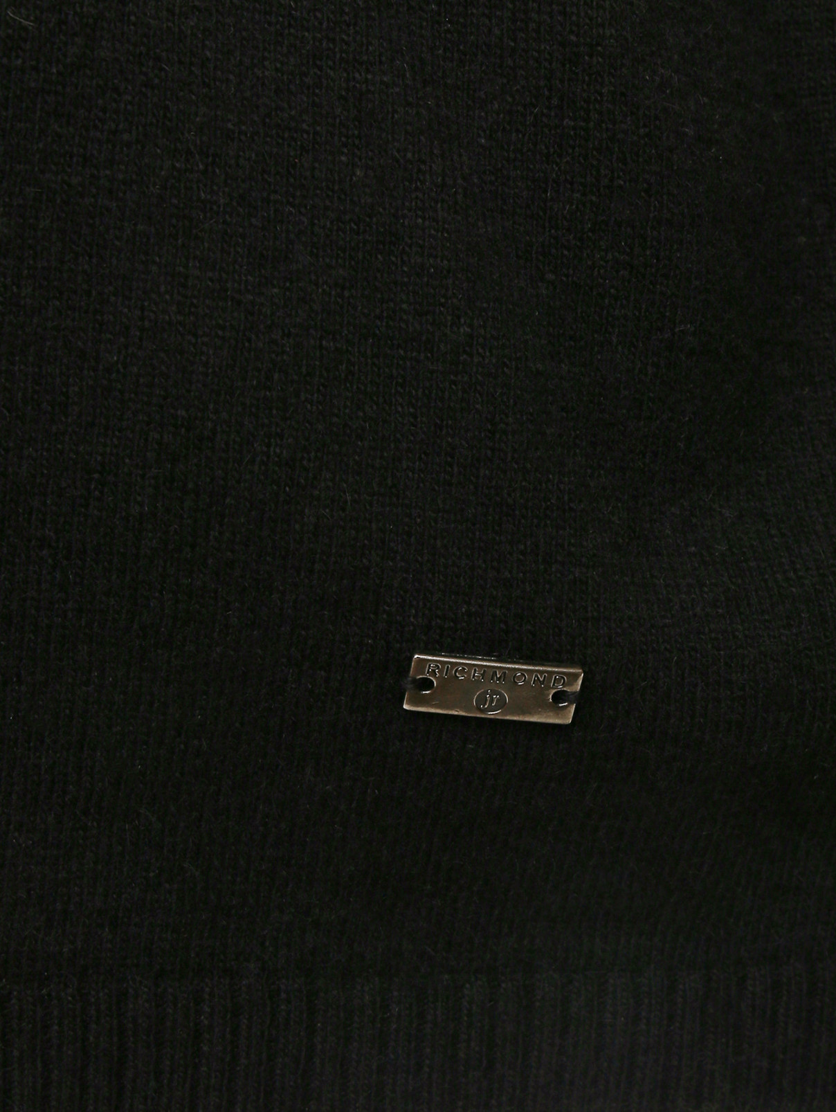 Джемпер мелкой вязки с поясом John Richmond  –  Деталь  – Цвет:  Черный