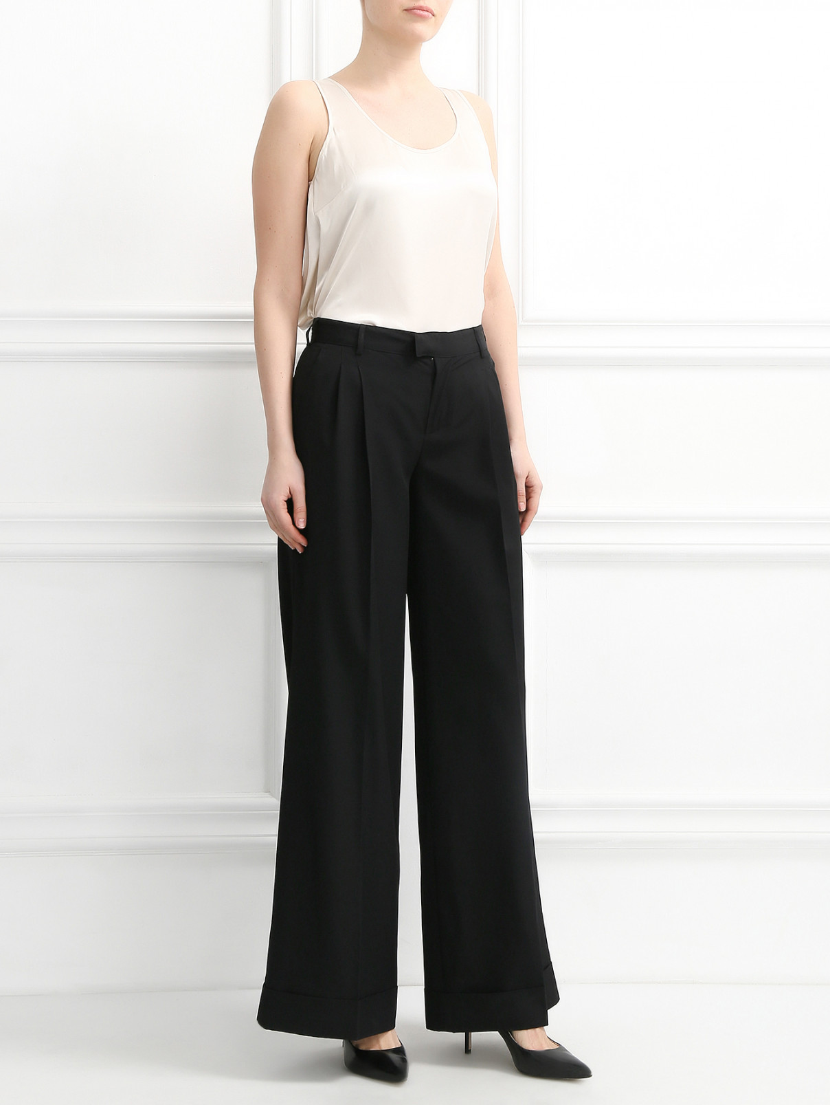 Широкие брюки Jean Paul Gaultier  –  Модель Общий вид  – Цвет:  Черный