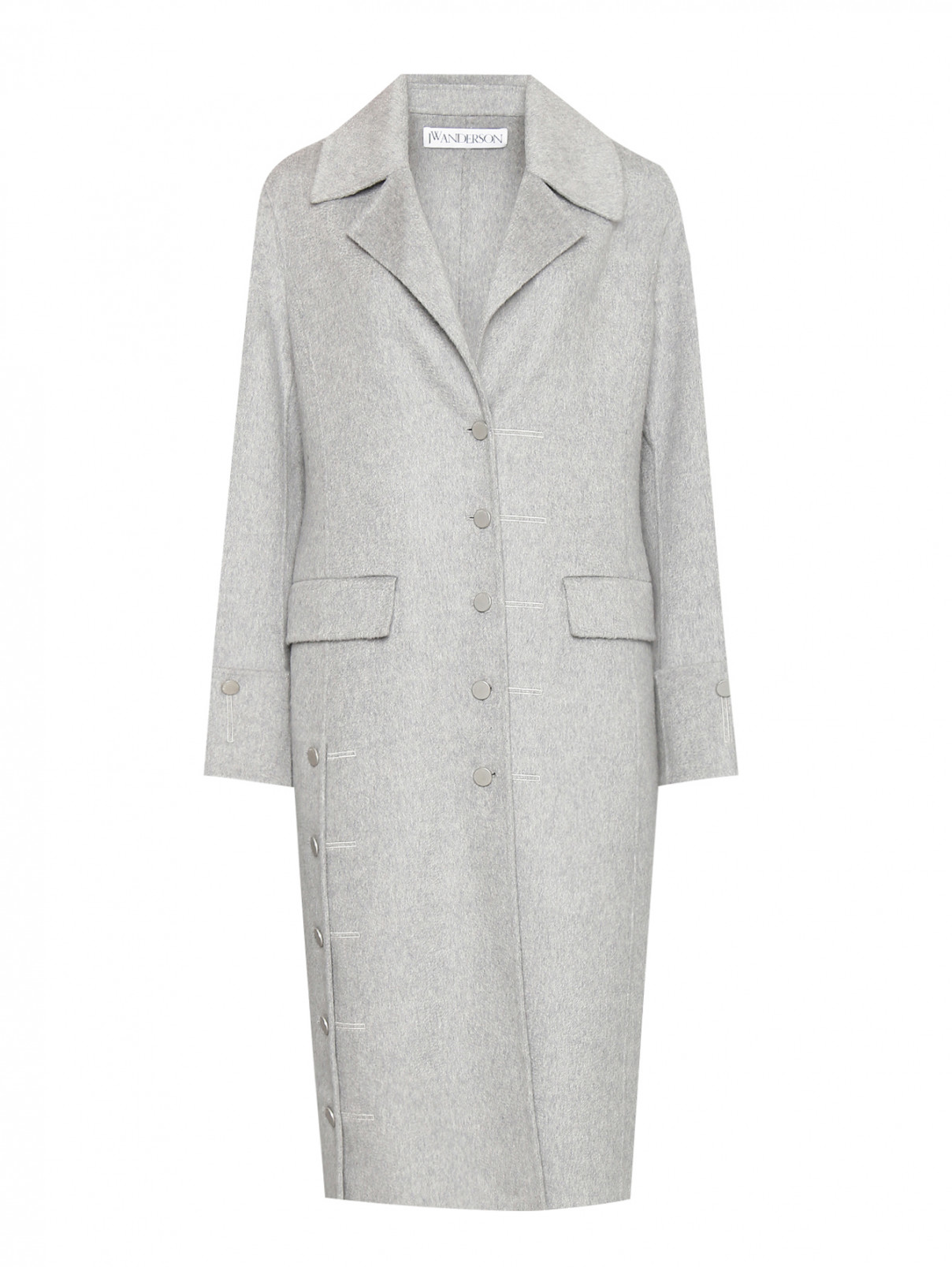 Пальто из шерсти и кашемира J.W. Anderson  –  Общий вид  – Цвет:  Серый