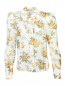 Блуза из льна и шелка с цветочным принтом Zimmermann  –  Общий вид