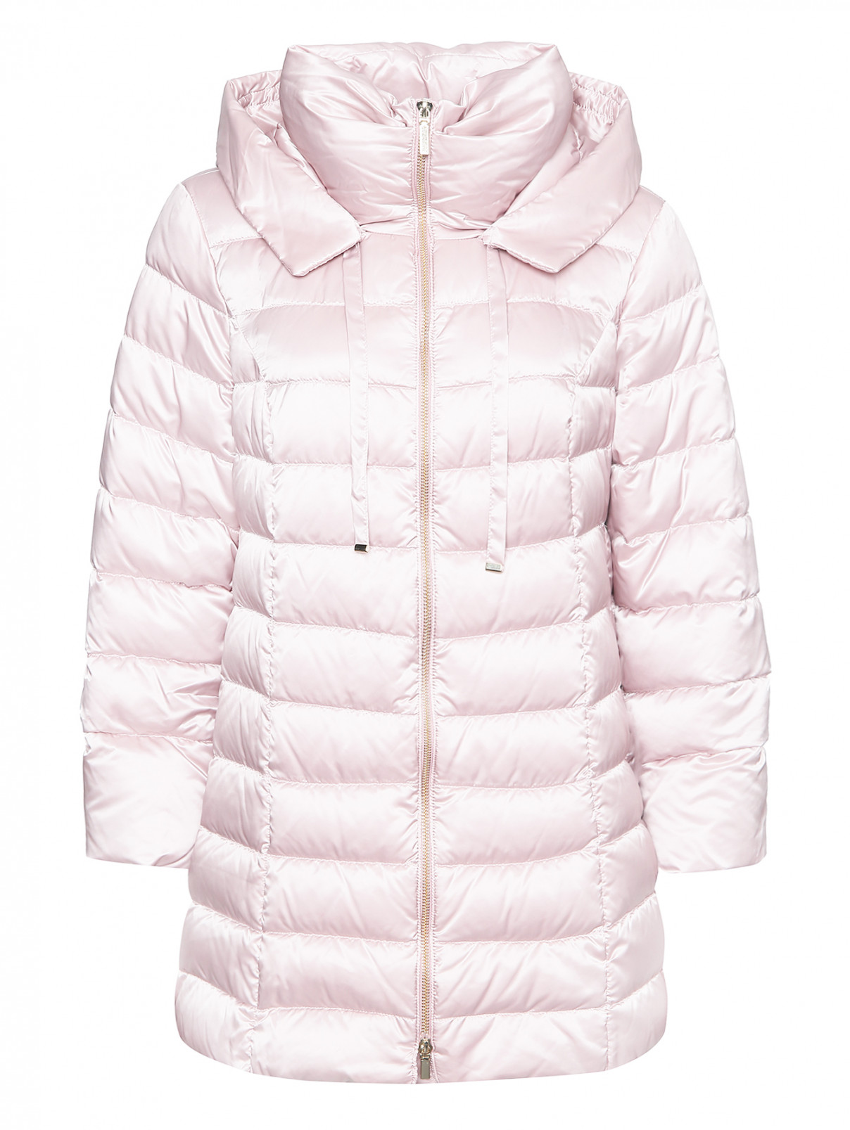 Куртка удлиненная на молнии Marina Rinaldi  –  Общий вид  – Цвет:  Розовый