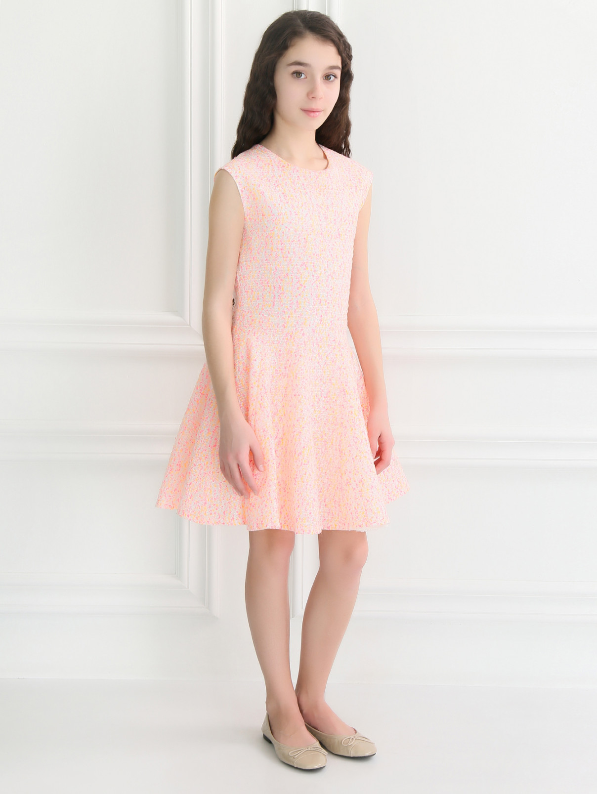 Платье с ярким фактурным узором Dior  –  Модель Общий вид  – Цвет:  Узор