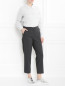 Укороченные брюки из шерсти Marina Rinaldi  –  МодельОбщийВид