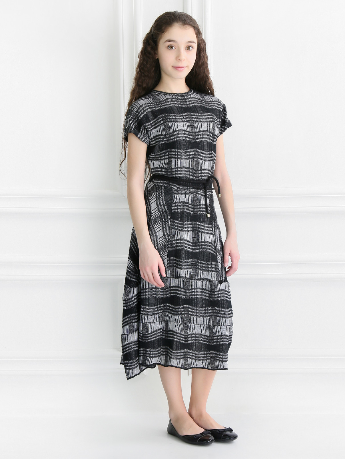 Трикотажное платье из шерсти Val Max  –  Модель Общий вид  – Цвет:  Черный