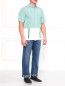 Рубашка из хлопка с контрастными вставками Antonio Marras  –  Модель Общий вид
