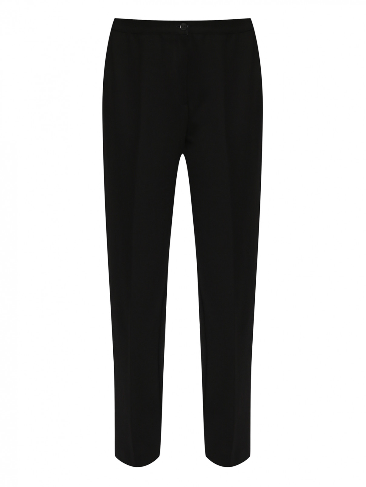 Трикотажные брюки из смешанной вискозы Persona by Marina Rinaldi  –  Общий вид  – Цвет:  Черный