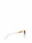 Солнцезащитные очки "кошачий глаз" в пластиковой оправе с отделкой из золота BVLGARI  –  Деталь1