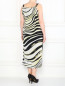 Платье из шелка с абстрактным узором Marina Rinaldi  –  Модель Верх-Низ1