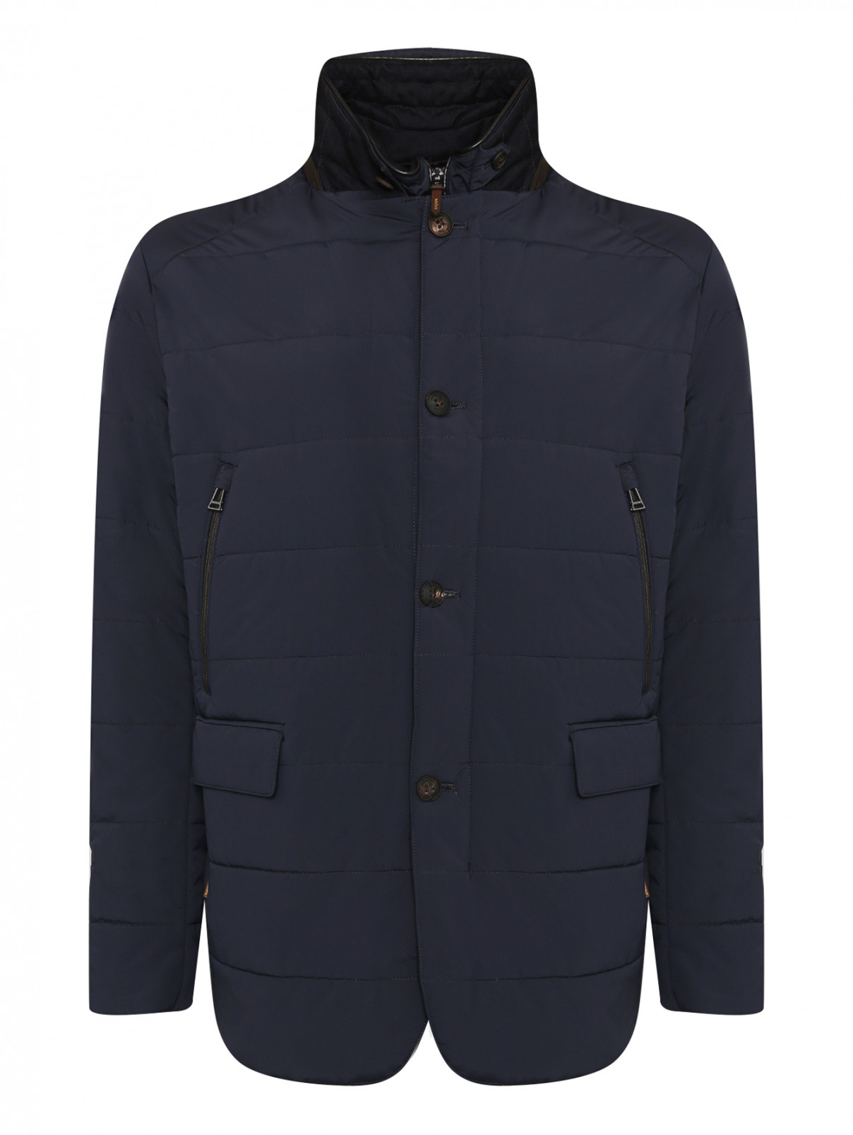 Стеганая куртка с карманами Windsor  –  Общий вид  – Цвет:  Синий