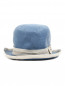 Шляпа соломенная с контрастной лентой Il Gufo  –  Обтравка1